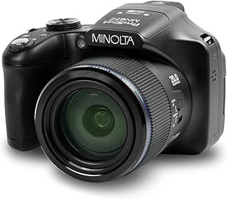 Minolta Pro Shot 20MP Digital Camera – 67x Optical Zoom, Full 1080p HD V...