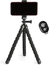 Amazon Basics Portable and Flexible Tripod with Wireless Remote and Smar...