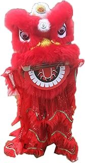 ELJHY 14 Inch Lion Dance Mascot Costume Chinese Traditional Dragon and L...