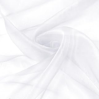 VACVELT Sheer Organza Fabric by The Yard, 60 Inch Wide White Organza Fab...