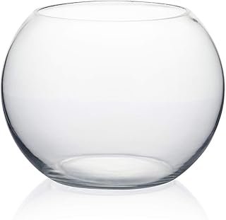 WGVI Bowl Glass Vase, Diameter 8