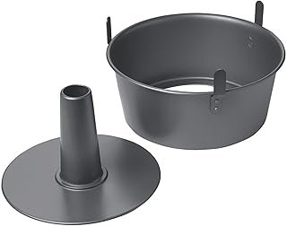 Chicago Metallic Angel Food Cake Pan with Cooling Feet, 2-Piece Nonstick...