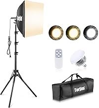 Torjim Softbox Photography Lighting Kit, 16'' x 16'' Professional Softbo...