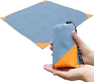 Pocket Picnic Blanket, Sandproof Lightweight Pocket Camping Tarp, 55″x 6...