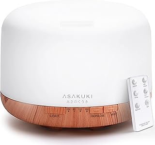 ASAKUKI Essential Oil Diffuser 500ml, Ultrasonic Aromatherapy Humidifier...