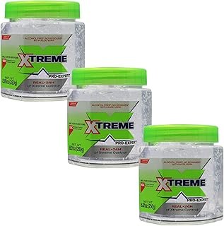 Xtreme Professional Hair Styling Gel, Clear, 10X Control Fixation Level,...