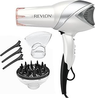 REVLON Infrared Hair Dryer with Diffuser - Ionic Blow Dryer, Diffuser, a...
