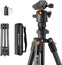 K&F CONCEPT 64 inch/163 cm Camera Tripod,Lightweight Travel Outdoor DSLR...