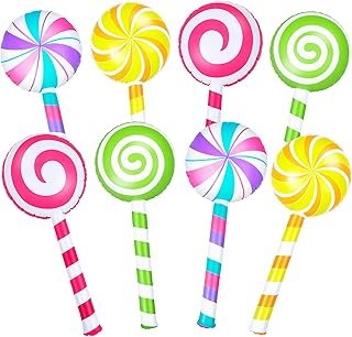 Poen 8 Pcs Large Inflatable Lollipop 29.53 Inch Candy Birthday Party Dec...