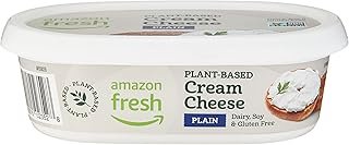 Amazon Fresh, Plant Based Cream Cheese Plain, 7.05 Oz