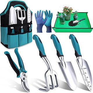 Kynup Garden Tools 7-Piece, Gardening Hand Tools, Gardening Tools Set Cu...