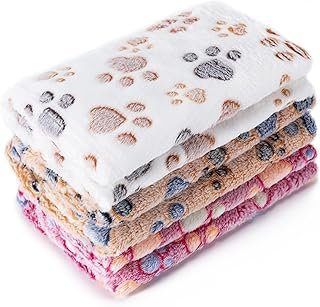 1 Pack 3 Blankets Super Soft Fluffy Premium Fleece Pet Blanket Flannel P...
