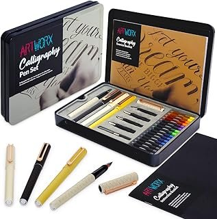 Artworx Calligraphy Pens Set - Introductory Caligraphy Writing & Hand Le...