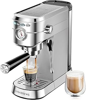 CASABREWS CM5418 Espresso Machine 20 Bar, Compact Espresso Maker with St...