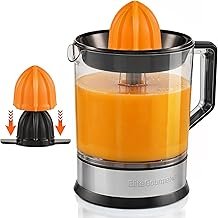 Elite Gourmet ETS740 BPA-Free Electric Citrus Juicer with 2 Cones, Compa...