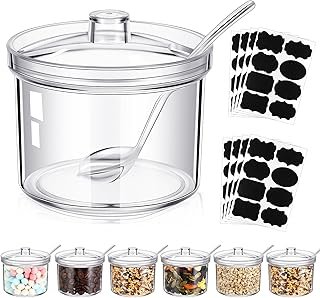 Tioncy 12 Pcs Sugar Bowls with Lid and Spoon Ice Cream Hot Cocoa Chocola...