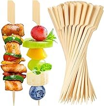200PCS Bamboo Skewers for Appetizers, [6 Inch] Long Cocktail Picks Fancy...