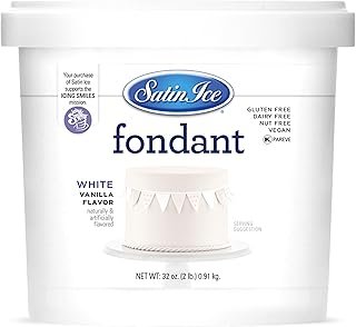 Satin Ice White Fondant, Vanilla, 2 Pounds