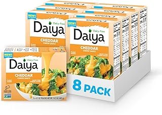 Dairy Free Cheddar Cheese Sauce, Plant Based Rich, Creamy, Cheesy Sauce,...