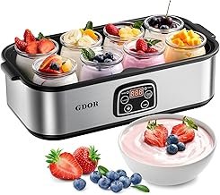GDOR Yogurt Maker with Adjustable Temp & Timer – Digital Greek Yogurt Ma...