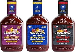 Famous Dave's BBQ Sauce Variety Bundle, 19 oz (Pack of 3) includes 1-Pac...