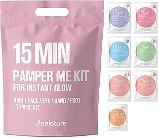 15 Min Pamper Me Kit by Naisture – Korean Spa and Skincare Kit for Women...