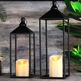 Modern Farmhouse Lanterns Decorative Indoor & Outdoor, 17