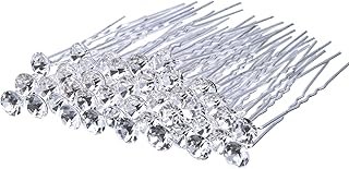 EBOOT 40 Pack Rhinestone Hair Pins Bridal Wedding Crystal Clips Accessor...