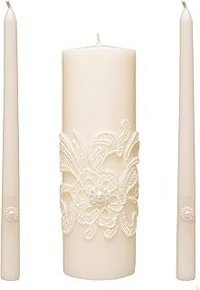 Hosley 11.5-Inch Unity Candles for Wedding - Cream Wedding Unity Candle ...