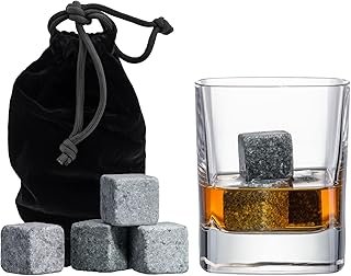 Set of 9 Grey Beverage Chilling Stones [Chill Rocks] Whiskey Stones for ...