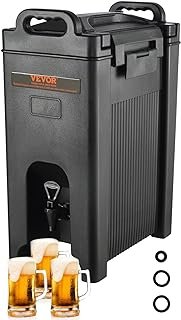 VEVOR Insulated Beverage Dispenser, 5 Gallon, Food-grade LDPE Hot and Co...