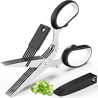 Herb Scissors Set - Updated 2025 Cool Kitchen Gadgets for Cutting Fresh ...