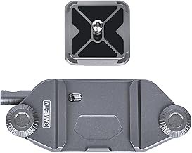 cametv Camera Clip Backpack Clip with Quick Release Plate, Aluminum Back...