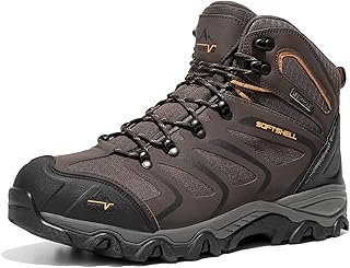 Men's Ankle High Waterproof Hiking Boots Outdoor Lightweight Shoes Trekk...