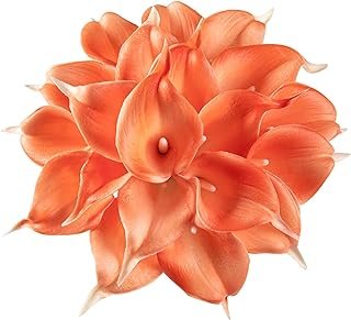 DuHouse 20Pcs Artificial Calla Lily Flower Real Touch Latex Flowers for ...