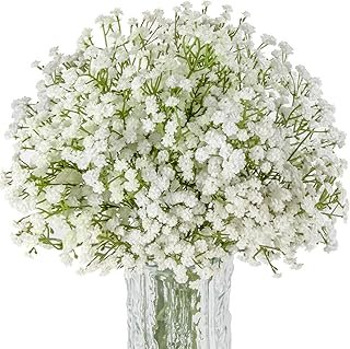 Sukh 10PCS Baby Breath Artificial Flowers Fake Babys Breath Gypsophila F...