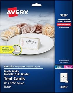Avery Printable Tent Card, 2