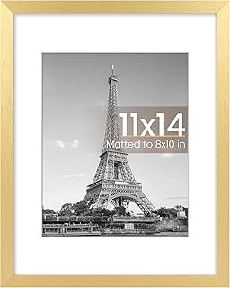 upsimples 11x14 Picture Frame, Display Pictures 8x10 with Mat or 11x14 W...