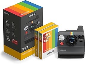 Now 3rd Generation I-Type Instant Camera + Film Bundle - Now Black Camer...