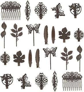 Lawie 24 Pack Vintage Retro Boho Decorative Metal Hair Clips Barrettes B...