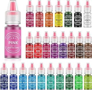 Food Coloring for Baking - 26 Vibrant Cake Coloring Liquid Set for Desse...