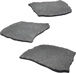 3 Pack Rubber Stepping Stones Outdoor Garden Rubber Pavers Pathway Walkw...