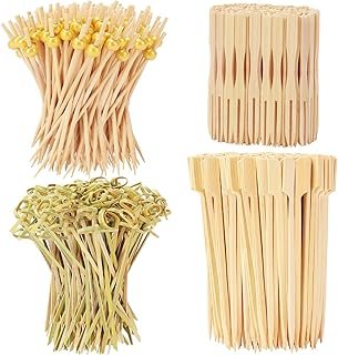 500PCS Cocktail Picks Kit, 4 Styles Fancy Toothpicks for Appetizers, 3 S...