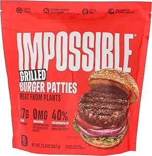 Impossible Grilled Burger Patties, 21.6 Oz