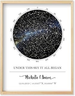Custom Star Map - Personalized (Multiple Sizes - Unframed Print, Star Co...