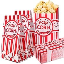 VOISEN Paper Popcorn Bags,100 Pack 1oz Popcorn Bags Individual Servings,...