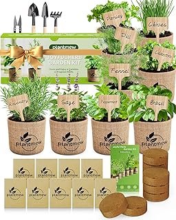 9 Herb Indoor Garden Kit - Unique Kitchen Gift for Women, Men, Mom, Frie...