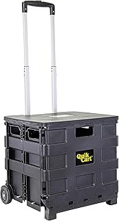 dbest products Quik Cart Sport Collapsible Rolling Crate on Wheels for T...