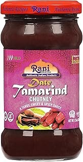 Rani Dates & Tamarind (Imli) Chutney 12.3oz (350g) Glass Jar, Ready to e...