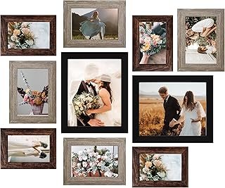 LUCKYLIFE Picture Frames Collage Wall Decor 10-Pack, Gallery Wall Frame ...